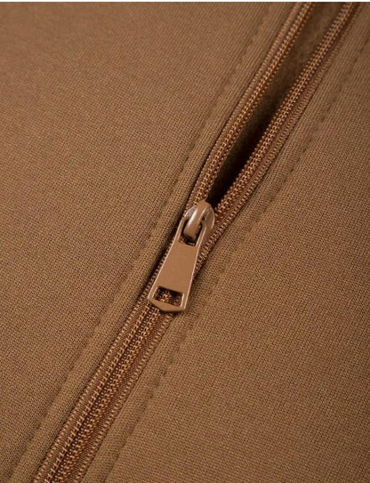 Plain Zipper Track Suit